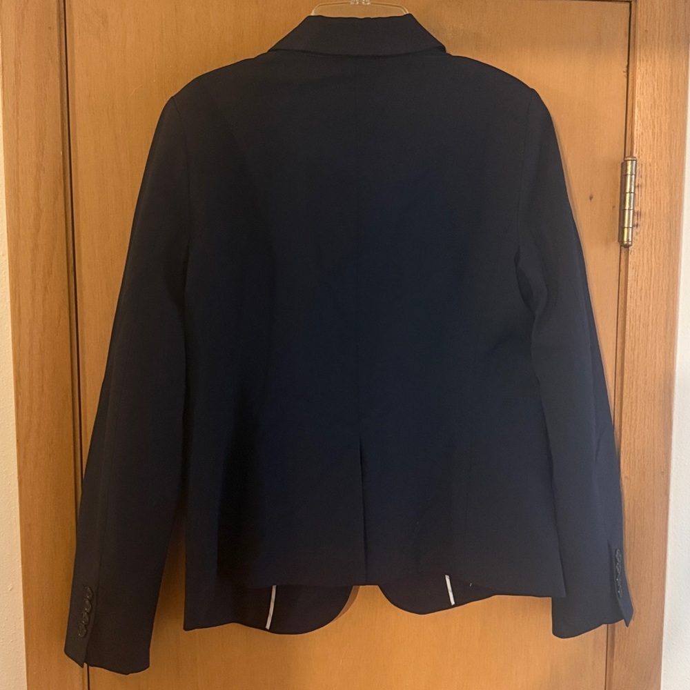 Ann Taylor Women’s One Button Blazer Suit Jacket Office New Black Size 6 - Picture 6 of 6